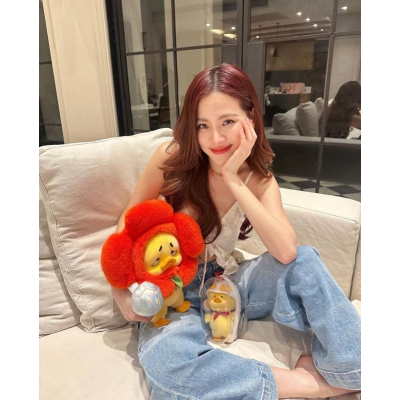 Upset Duck 400%ตัวปกติ ดอกแดง ซีเคร็ด ดอกชมพู.