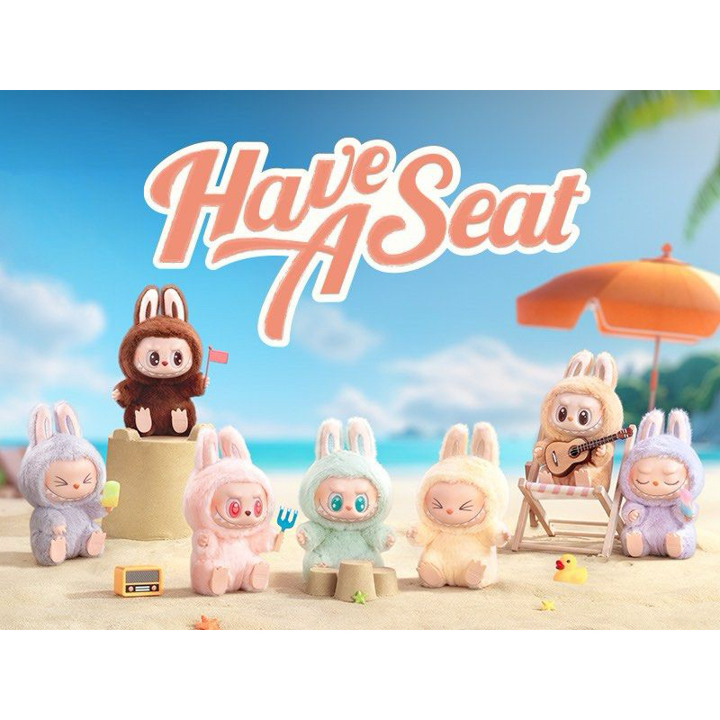 ใช้โค้ด30%ได้ พร้อมส่งจากไทย พวงกุญแจ Labubu V2 THE MONSTERS HAVE A SEAT ลาบูบู้ V2 เช็คการ์ด ไม่แกะตัว