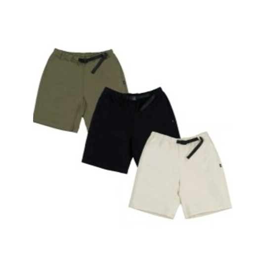 BUCKLED SHORTS (LIGHT BEIGE / BLACK / OLIVE )
