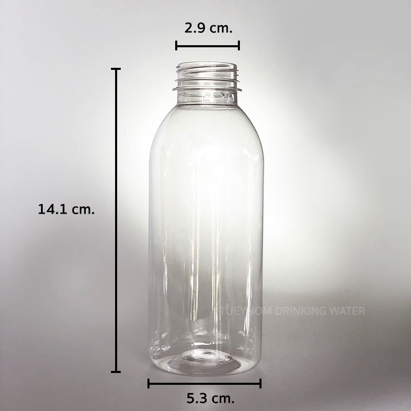 (ชุดเล็ก 20 ใบ) ขวดเปล่าพลาสติก PET ทรงกลม ขนาด 250 ml พร้อมฝา