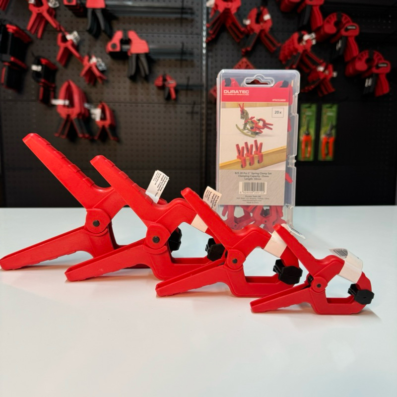 สปริงแคล้มป์ DURATEC สีแดง คุณภาพสูง หนีบจับชิ้นงาน