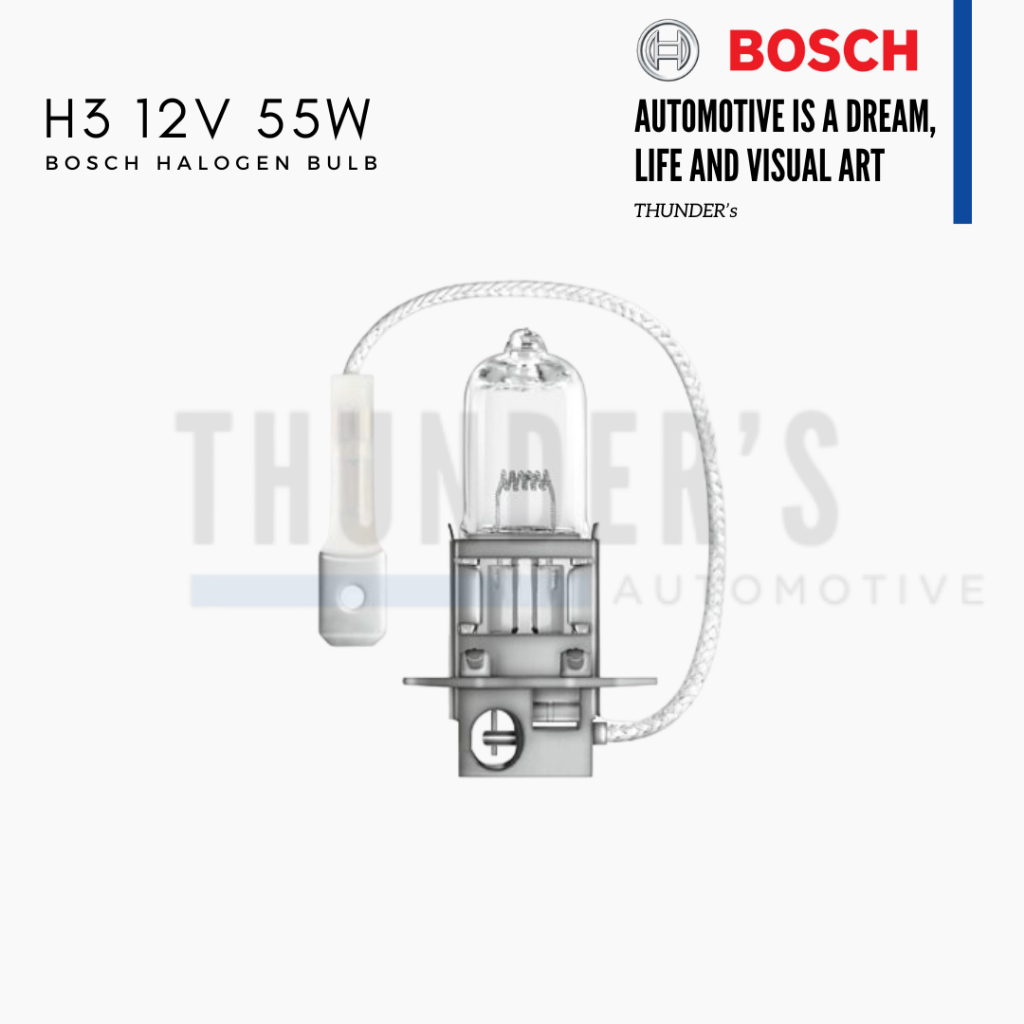 [ ราคาสมาชิกเริ่มต้น 60 ] BOSCH 12V H3 55W หลอดไฟหน้าฮาโลเจน