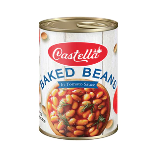 CASTELLA ถั่วขาวในซอสมะเขือเทศ 425g | Baked Beans In Tomato Sauce
