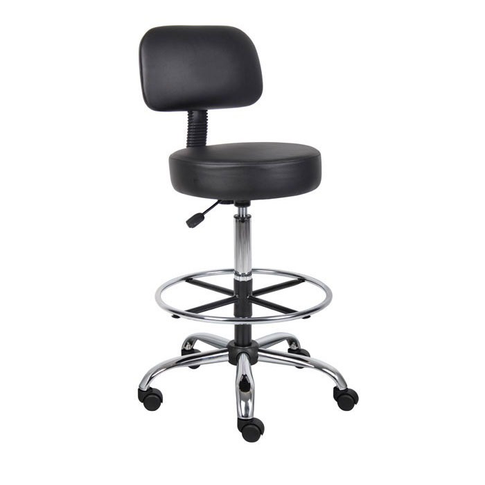 Boss Office Products : BOPB245-BK* เก้าอี้ Be Well Medical Spa Stool, Black