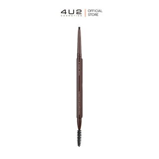 (1แถม1 กด 2 ชิ้นรับโปร)4U2 BASIC EXTRA SLIM BROW PENCIL - ดินสอเขียนคิ้ว Slim หัวเรียวเล็ก เส้นเล็ก กันน้ำกันเหงื่อ เส้น
