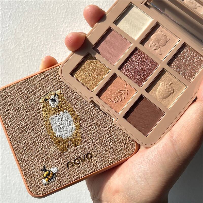 NO.5419 NOVO อายแชโดว์ 9 สี มีให้เลือก 3เบอร์ มีทั้งอายแชโดว์เนื้อแมทและเนื้อชิมเมอร์ให้ตลับ