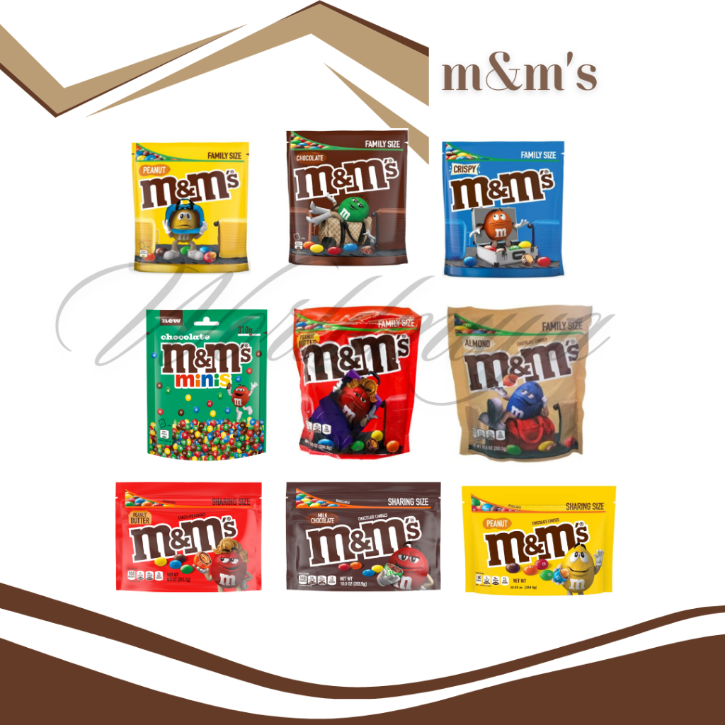 M&M chocolate พร้อมส่ง Product of the USA  อ่านรายละเอียดก่อนซื้อทุกครั้ง
