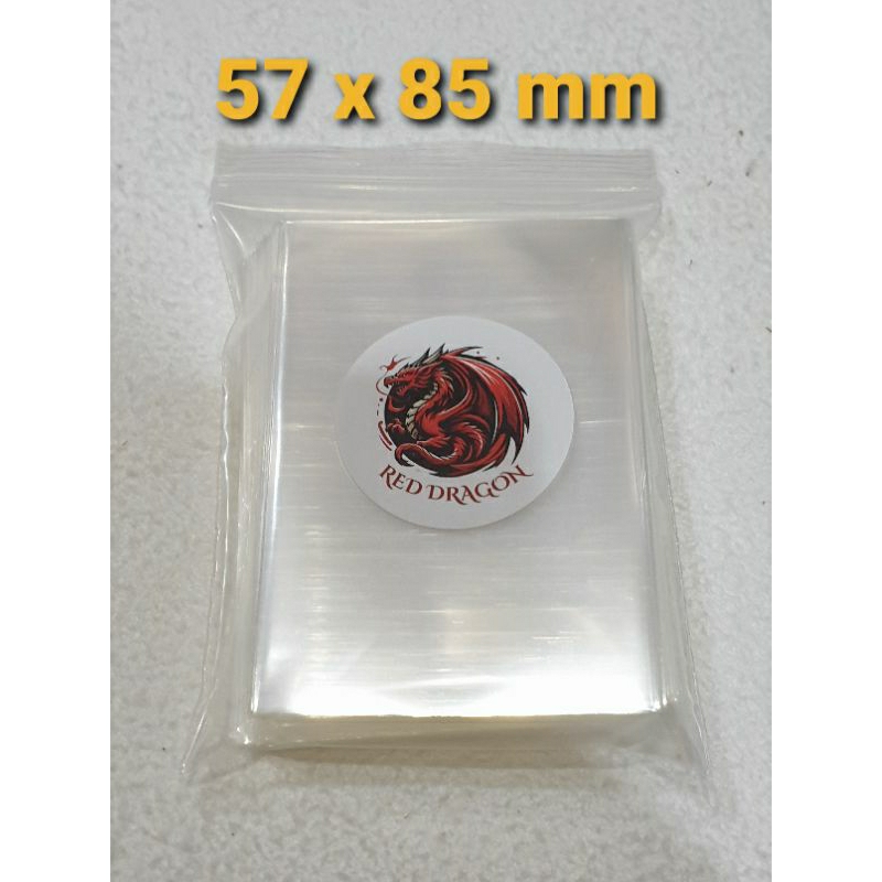 (100 ซอง ราคาถูก) ซองใส่การ์ดโอเดนย่า การ์ดบิ๊กก้า ขนาด 57 x 85 mm. สลีปการ์ด Card Sleeves