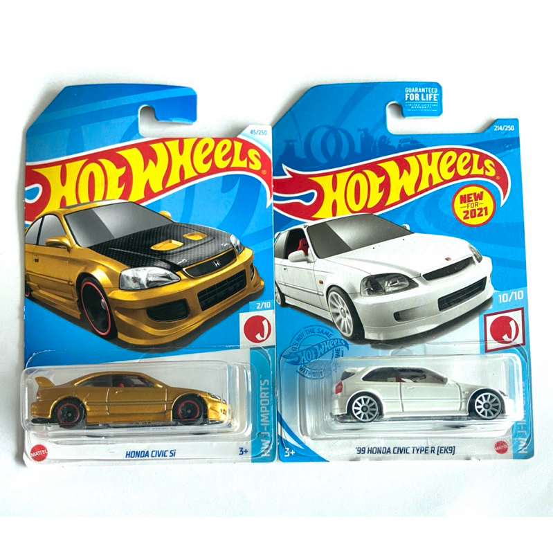 HOT WHEELS HONDA CIVIC Si ’99 AHONDA CIVIC TYPE R(EK9) สินค้าแพคอเมริกา