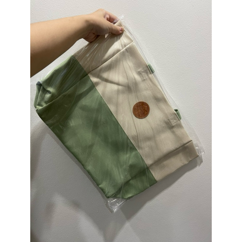 พร้อมส่ง กระเป๋า Starbucks GWP2024 ของแท้ (สีเขียว)