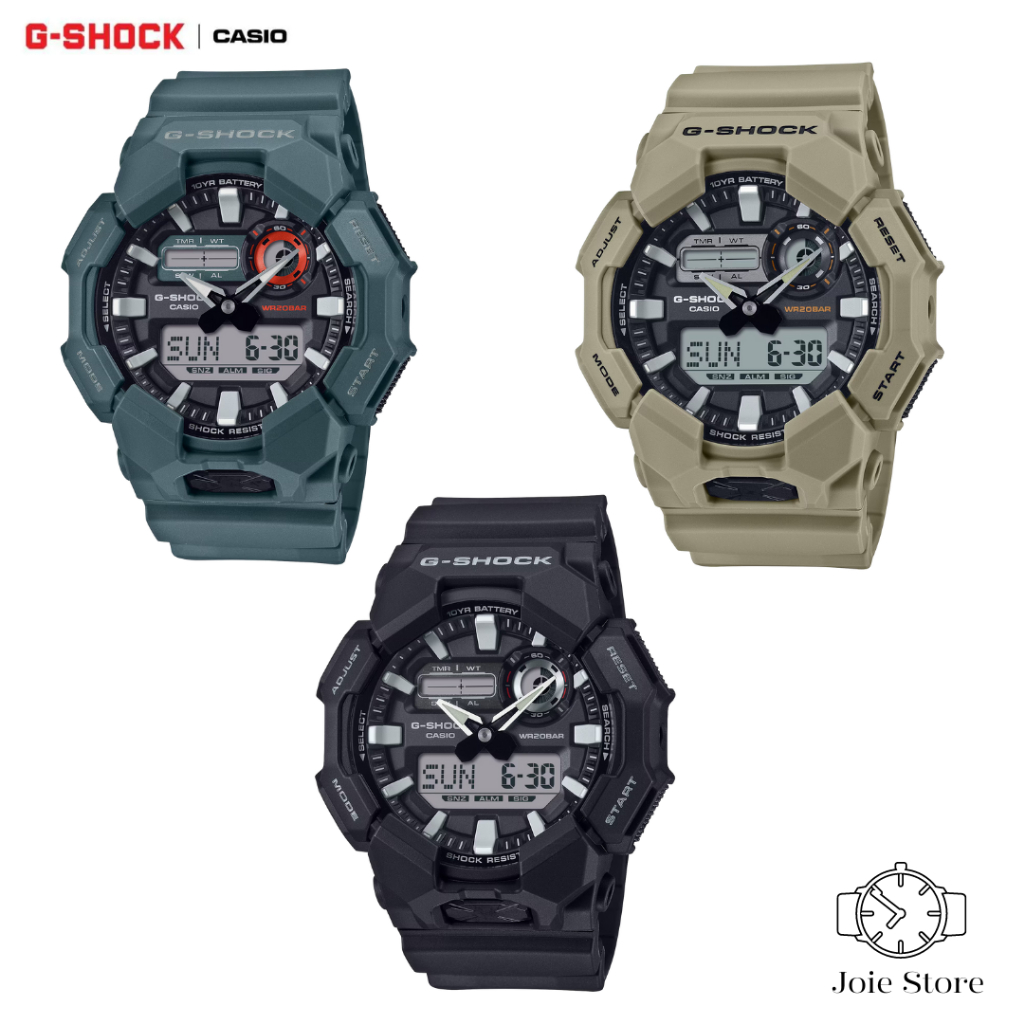 G-shock GA-010-1A , GA-010-2A , GA-010-5A อะนาล็อก-ดิจิตอล ประกัน CMG 1 ปี