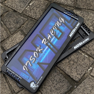 กรอบป้ายสุดเท่ กรอบป้ายทะเบียนสำหรับรถยนต์ สีดำสแตนเลส สินค้…