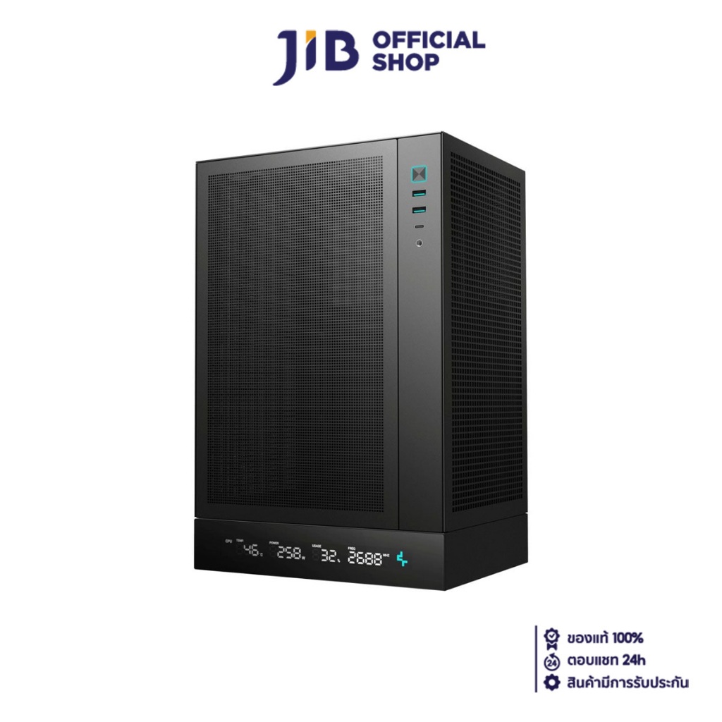 CASE (เคส) DEEPCOOL CH170 DIGITAL (BLACK) (MINI-ITX)