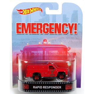 Rapid Responder Emergency Retro Entertainment  NRFP Red  (Hot Wheels)