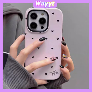 💖จัดส่ง24ชม💖iPhone 14 13 12 11 Pro Max เคส for เคสไอโฟน11 บางเบาพกพาง่าย น่ารัก เรียบง่าย รูปหัวใจ ลายจุด แฟชั่น Case