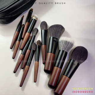 Set W12 เซตแปรงแต่งหน้าพกพา mini brush set พร้อม กระเป๋าแปรง