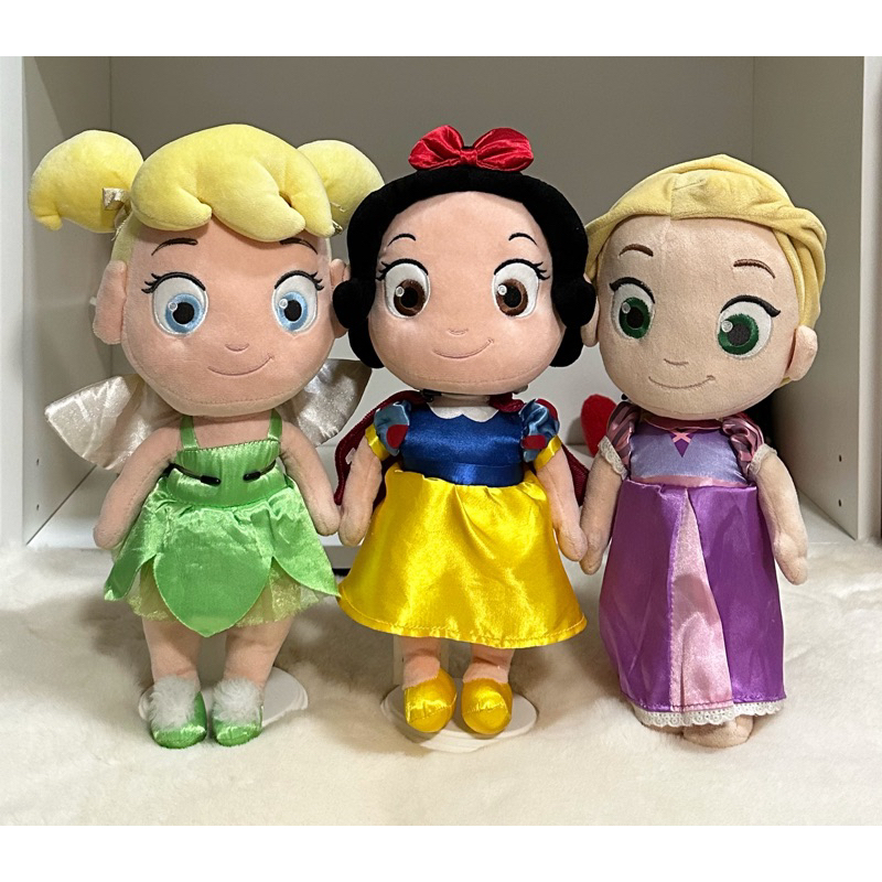 ตุ๊กตาเจ้าหญิงดิสนีย์ Disneystore Tinkerbell, Snowwhite, Rapunzel (ทิงเกอเบล, สโนไวท์, ราพันเซล)
