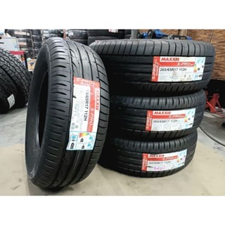 ยางใหม่ค้างปี 265/65R17 Maxxis S-Pro SUV ผลิตปี 2022 ประกันบวม 2 ปี พร้อมจุ๊บลม 4 ตัว จัดส่งฟรีมีเก็บปลายทาง