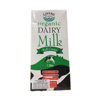 Organic Dairy Milk Full Cream Living Planet 1L นม นมกล่อง นมไม่หวาน