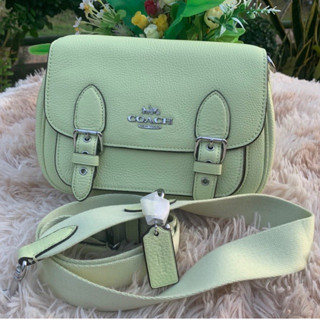 🎀 (สด-ผ่อน) กระเป๋า 8.5 นิ้ว สีเขียว สีดำ C6782 LUCY CROSSBODY