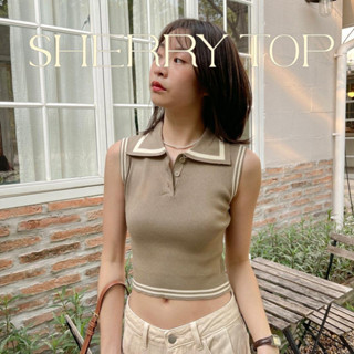 Choosedress A1875 Sherry Top เสื้อครอปโปโล