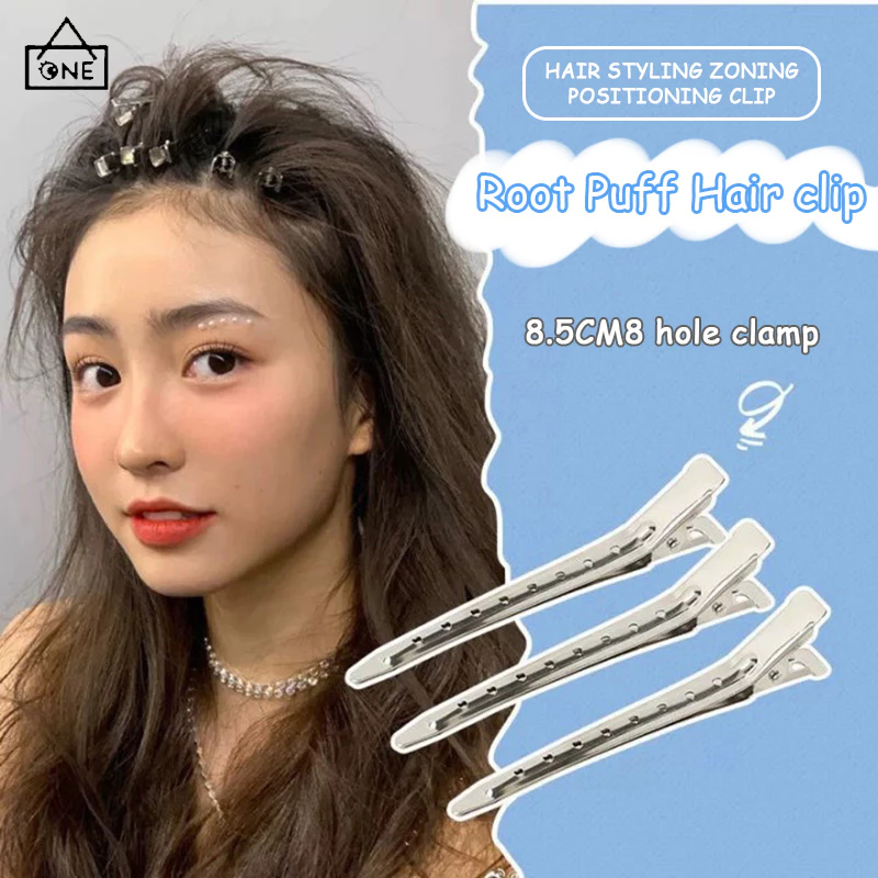 COD❤️พร้อมส่ง1บาทกิ๊บติดผมปากเป็ดเกาหลีน่ารักสีเงินเรียบง่ายเครื่องประดับผมขายส่ง-a.one