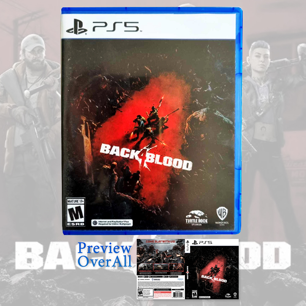 back 4 blood  กล่องเกมส์PS5 กล่องเปล่า เกมส์ Back 4 Blood