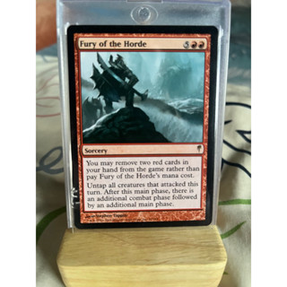 การ์ด MTG Fury of the Horde Red Magic the Gathering EDH รุ่น Coldsnap สภาพ Ex-Nm