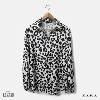 เสื้อเชิ้ต ZARA ผ้าซิลค์ oversized