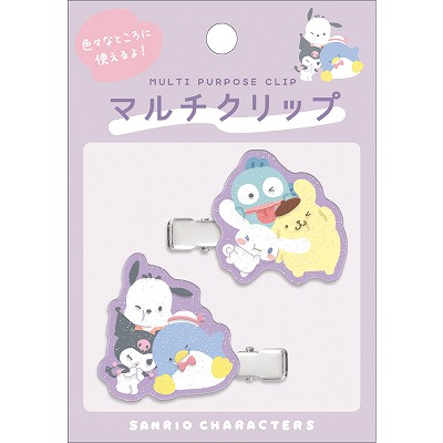 กิ๊บคู่ sanrio mx Pochacco Pompompurin Hangyodon hg pc pn กิ๊บติดผม กลิตเตอร์