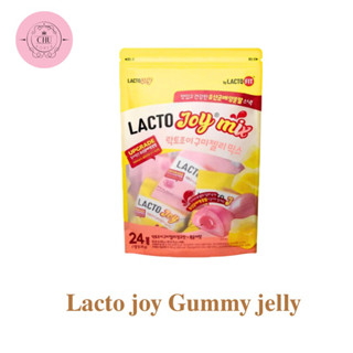 🔥[พร้อมส่ง/แท้💯]🔥 Lacto joy Mix gummy jelly 600g.🍑🥭