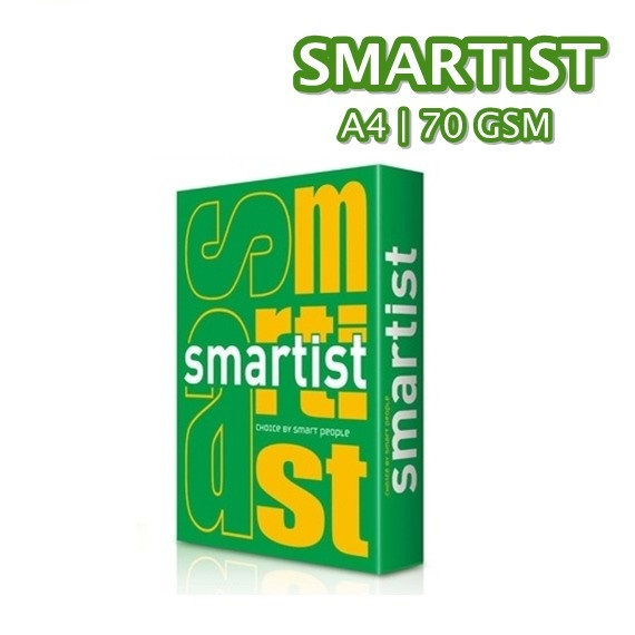 กระดาษA4 70แกรม Smartist (500 แผ่น) 1 ใบสั่งไม่เกิน 5รีม (ราคา 1 รีม)