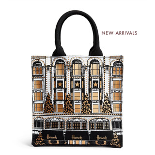 (ลดเพิ่ม10% ทักแชทเพื่อรับโค้ด) Harrods * พร้อมส่ง *  Small Cotton Tote Bag ของแท้ 100% จากอังกฤษ🇬🇧