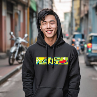 สกรีนเสื้อ77design HOODIEเสื้อฮูด เสื้อฮูดบิ๊กไบค์  VR46 ส่งจากไทยได้เร็ว