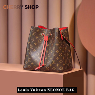 🍒หลุยส์วิตตอง louis vuitton NEONOE BAG🍒กระเป๋าสะพายสตรี กระเป๋าถัง LV BAG🍒