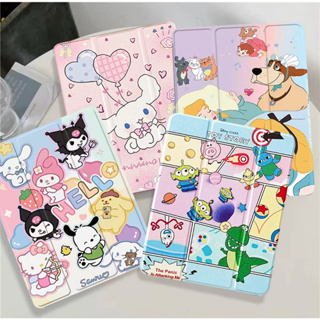 017.เคส​หัวเหว่ย​ฝาพับ​ เปิด​ปิด​ตั้ง​ได้​ ผ้าคลุมลายการ์ตูนน่ารัก รุ่น  Huawei matepad 11.5 2023 เคสmatepad ใส่ปากกา