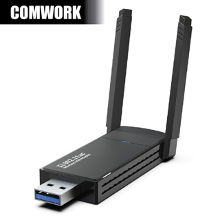 การ์ด WIFI USB รุ่น AC1300Mbps RTL8812BU USB 3.0 WIRELESS CONTROLLER NETWORKING CARD COMWORK