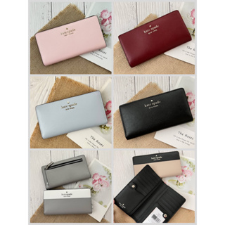 Kate Spade Staci Large Slim Bifold Wallet กระเป๋าสตางค์ผู้หญิง หนังซาเฟียโน