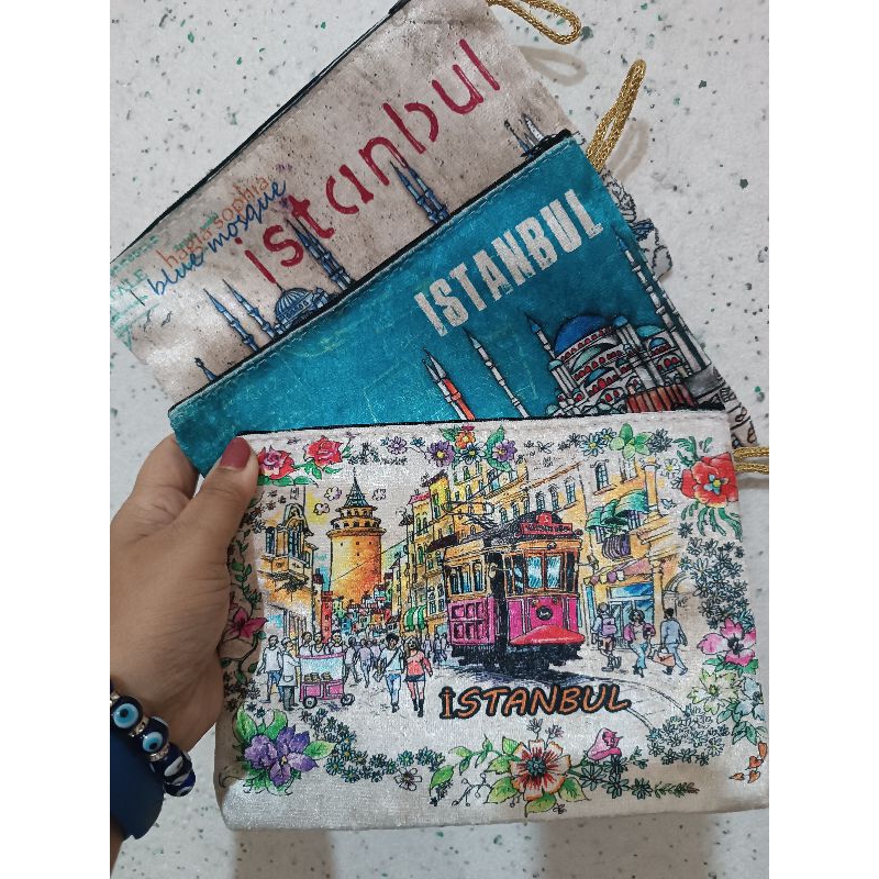 กระเป๋าผ้าลายเมือง วิว ลายสวยจากตุรกี