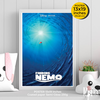 Finding Nemo Poster  โปสเตอร์ภาพยนต์ นีโม่ การผจญภัยอันแสนยิ่งใหญ่ของพ่อปลาการ์ตูน ภาพขนาด 13x19 นิ้ว