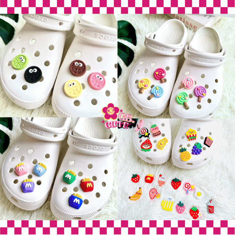 ตัวติดรองเท้า Crocs Jibbitz แบบชิ้น ตกแต่งรองเท้า สินค้าพร้อมส่งจากไทย จัดส่งเร็ว