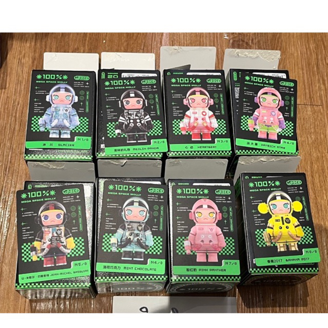 (พร้อมส่ง) เลือกตัว/สุ่ม POP MART Molly Space 100% V.2 Series 2 เช็คการ์ด มอลลี่ ไม่แกะตัว พร้อมส่ง 