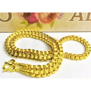 S34สร้อยทาโร่เหลี่ยมตันแน่นหนัก1,2,3และ5บาท ฟรีตะขอมีตราปั้ม…