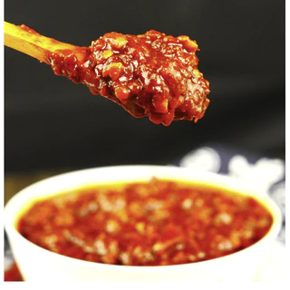 ซอสพริกเสฉวนปรุงรส (โต้วป้านเจี้ยง)JINSHA ขนาด500กรัม,1กิโล และ4กิโล (Shanghai sauce) doubanjiang จิ้ม ผัด ต้ม หอม อร่อย