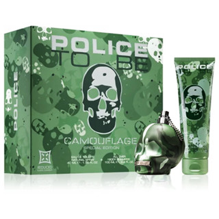 Police To Be Camouflage Eau de Toilette+Shower Gel For Men เซ็ตน้ำหอมและเจลอาบน้ำสำหรับผู้ชายกลิ่นหอมใหม่สุดพิเศษ