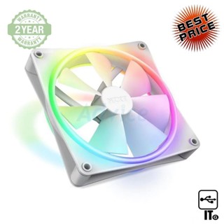 FAN CASE 14CM NZXT F140 RGB DUO WHITE (RF-D14SF-W1) ประกัน 2Y พัดลมเคส