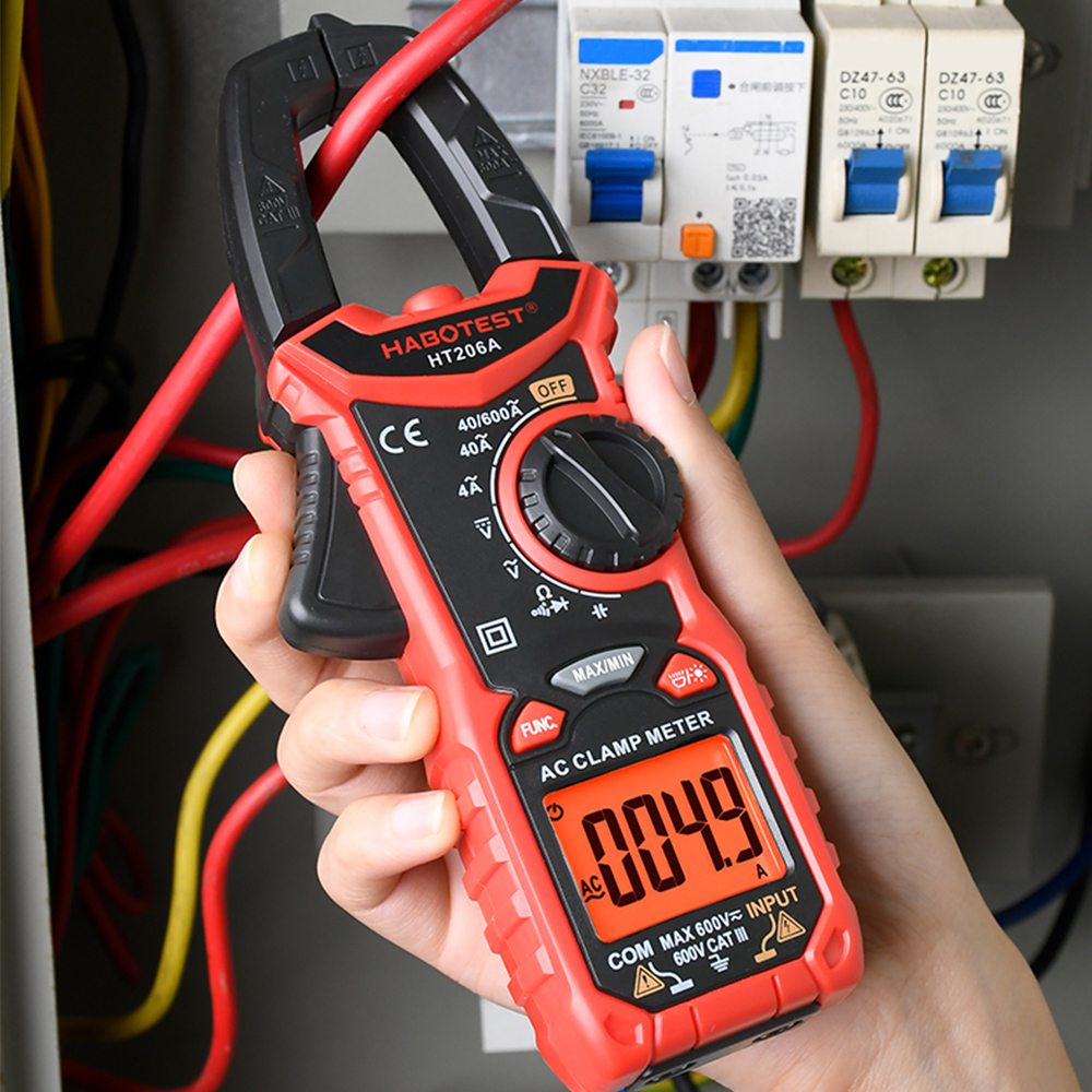 【มาถึงภายใน 3 วัน】HABOTEST HT206A ดิจิตอลแคลมป์มิเตอร์แคลมป์มิเตอร์ คีบแอมป์ วัดแอมป์ NCV Digital Clamp meterวัดคาปาซิเต ราคา ถูกที่สุด ดีลบีเคเค แกลเลอรีภาพที่ 9