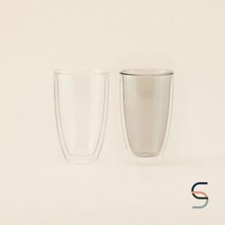 SARABARN Double Wall Coloured Glass | แก้วน้ำสองชั้นสีใส (300ml)