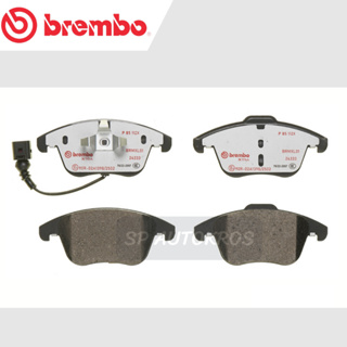 BREMBO ผ้าดิสเบรคหน้า Audi Q3 (2.0 TDI 2.0 TFSI), VW Tiguan 11-&gt; P85 112