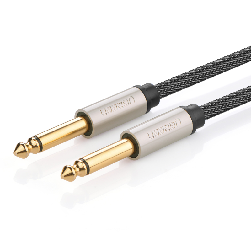 Ugreen รุ่น AV128 สายแจ็คกีต้าร์ 6.35mm สายสัญญาณเสียง Auxiliary Aux Audio Cable M to M